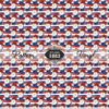 Redwhiteblueflowers-Pattern Vinyl