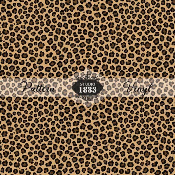 Small Brown Leopard-Pattern Vinyl
