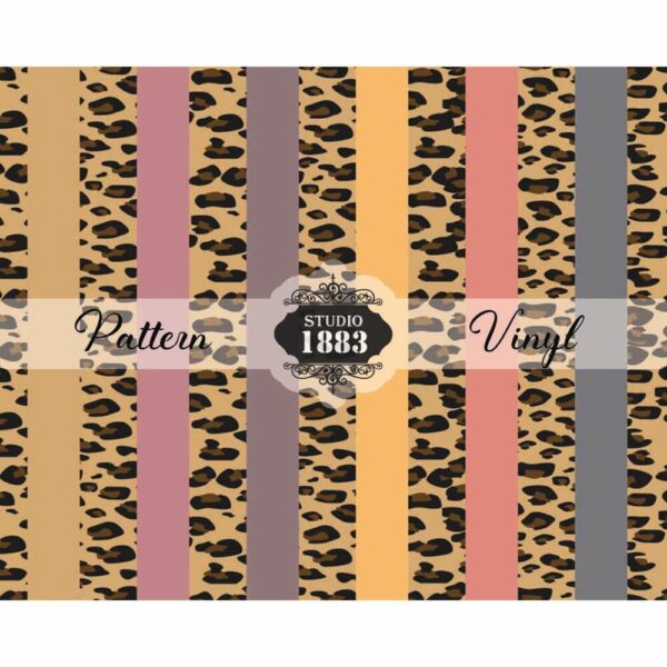 Striped Cheetah-Pattern Vinyl - Image 2