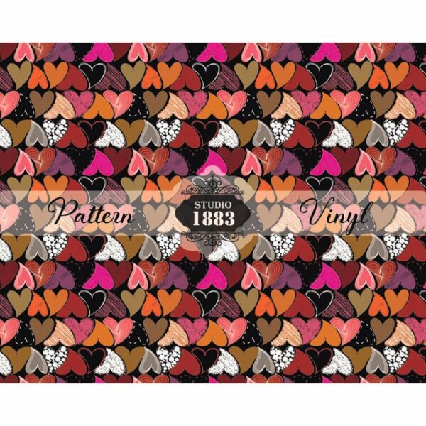 Wavy Hearts-Pattern Vinyl - Image 2