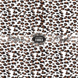 White Leopard-Pattern Vinyl