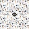 White Reindeer-Pattern Vinyl