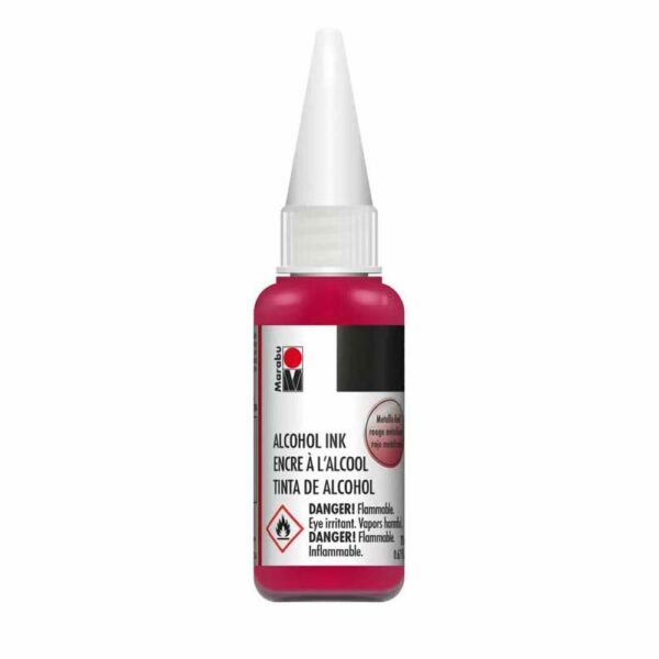 Marabu Alcohol Ink-732-Metallic Red