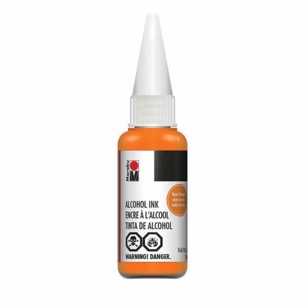324-Neon Orange Alcohol Ink