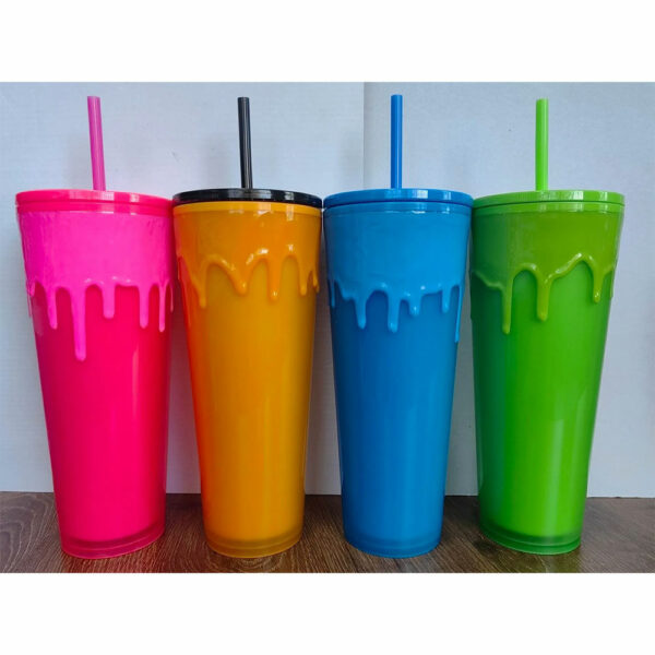 Glow In The Dark Drip Tumbler